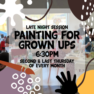 Ceramic Painting evening for Grown Ups
