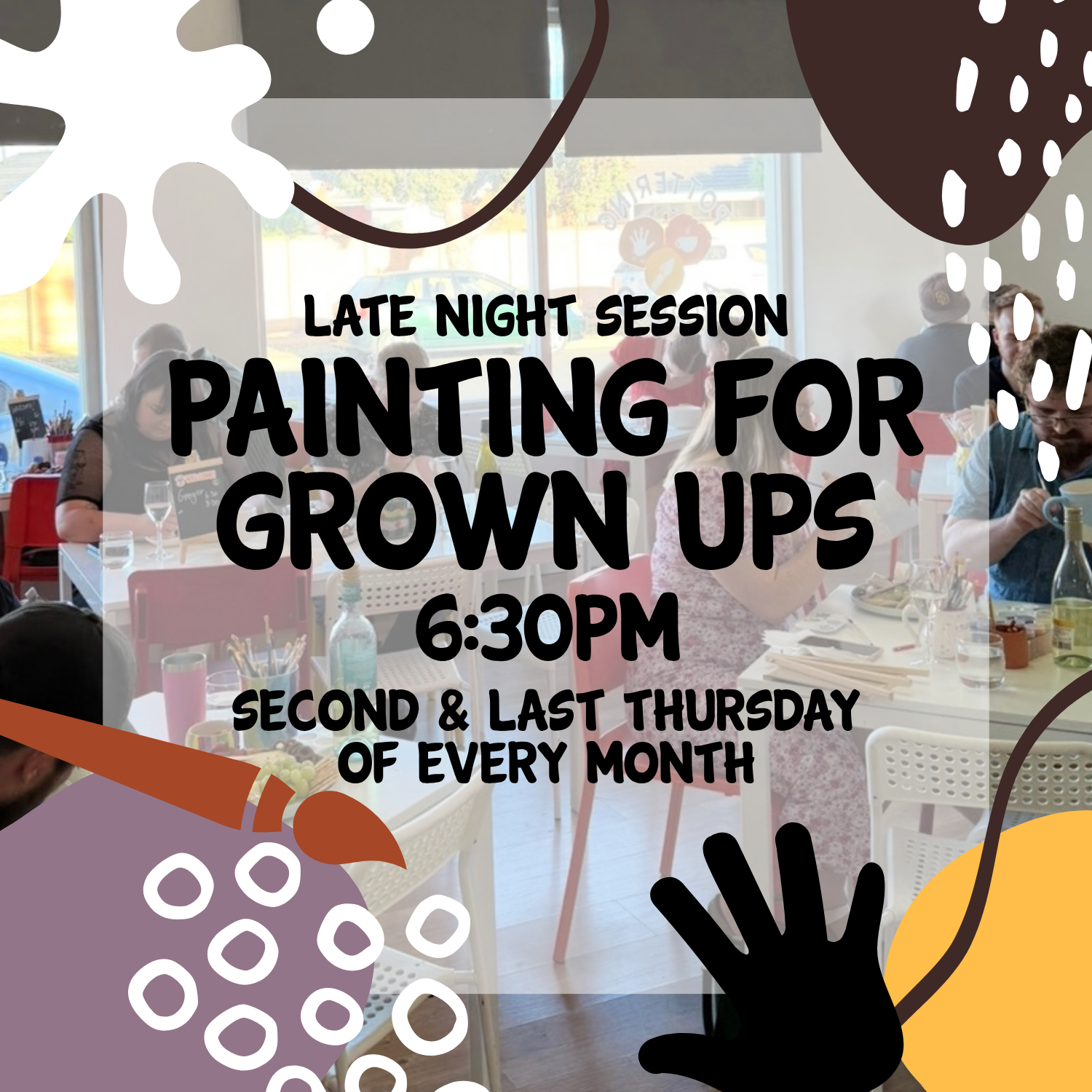 Ceramic Painting evening for Grown Ups